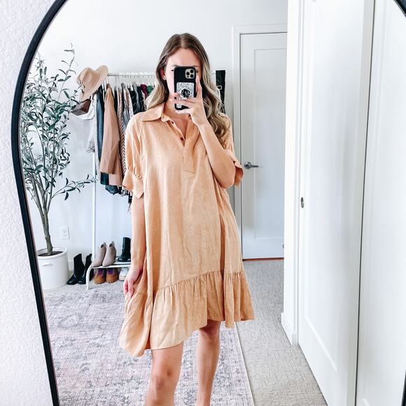 BAUM UND PFERDGARTEN Neutral Cream Cheetah Mini Dress - Picture 11 of 12